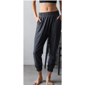 Lunya Restore Thermal Draped Jogger in Mellow Gray Heather Size Large NWOT